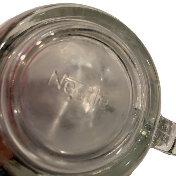 Set of 2 Vintage Nestle Nescafe World Map Globe Etched Glasses Mug Coffee Cups - Picture 13 of 16